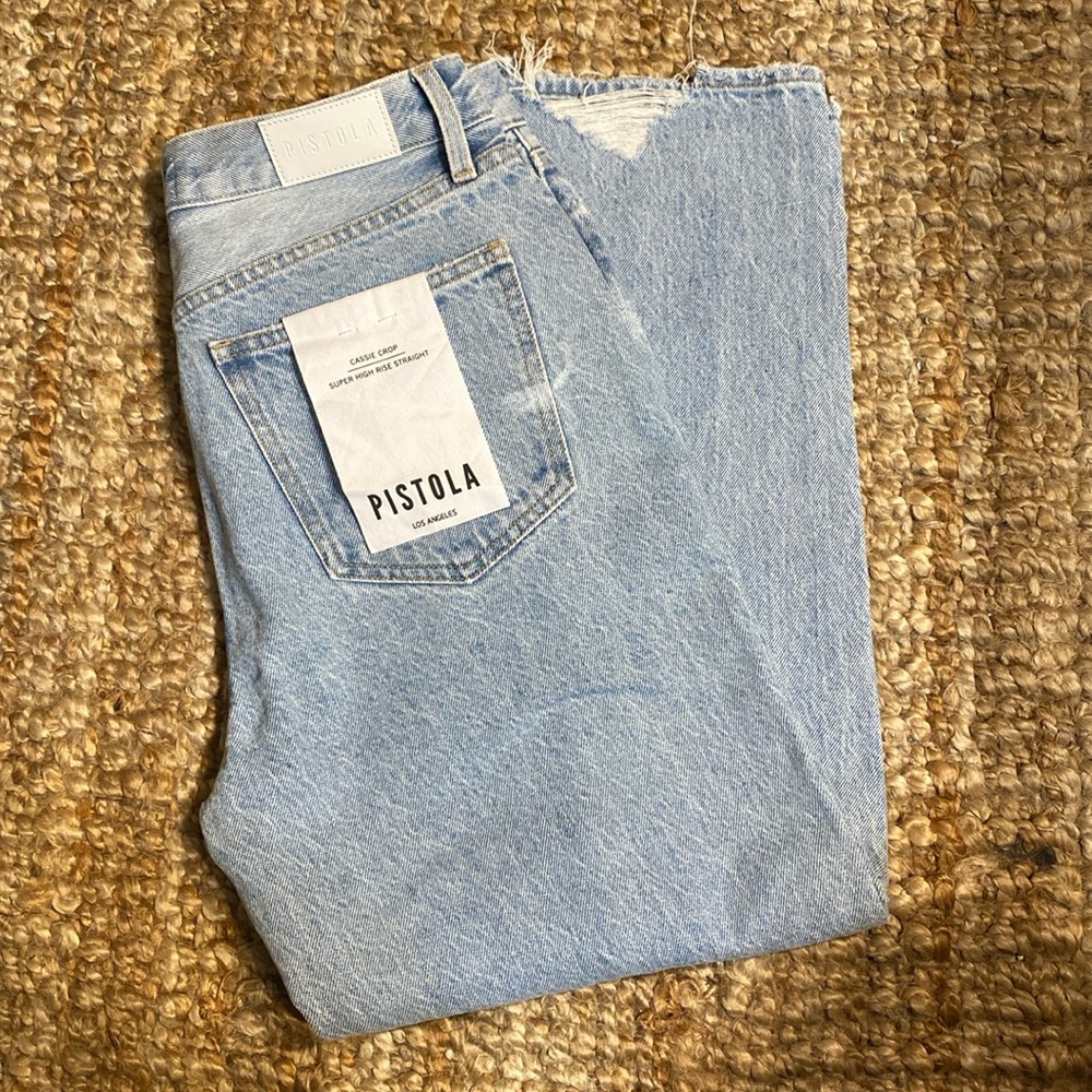Pistola Cassie Crop Jeans Sz 28